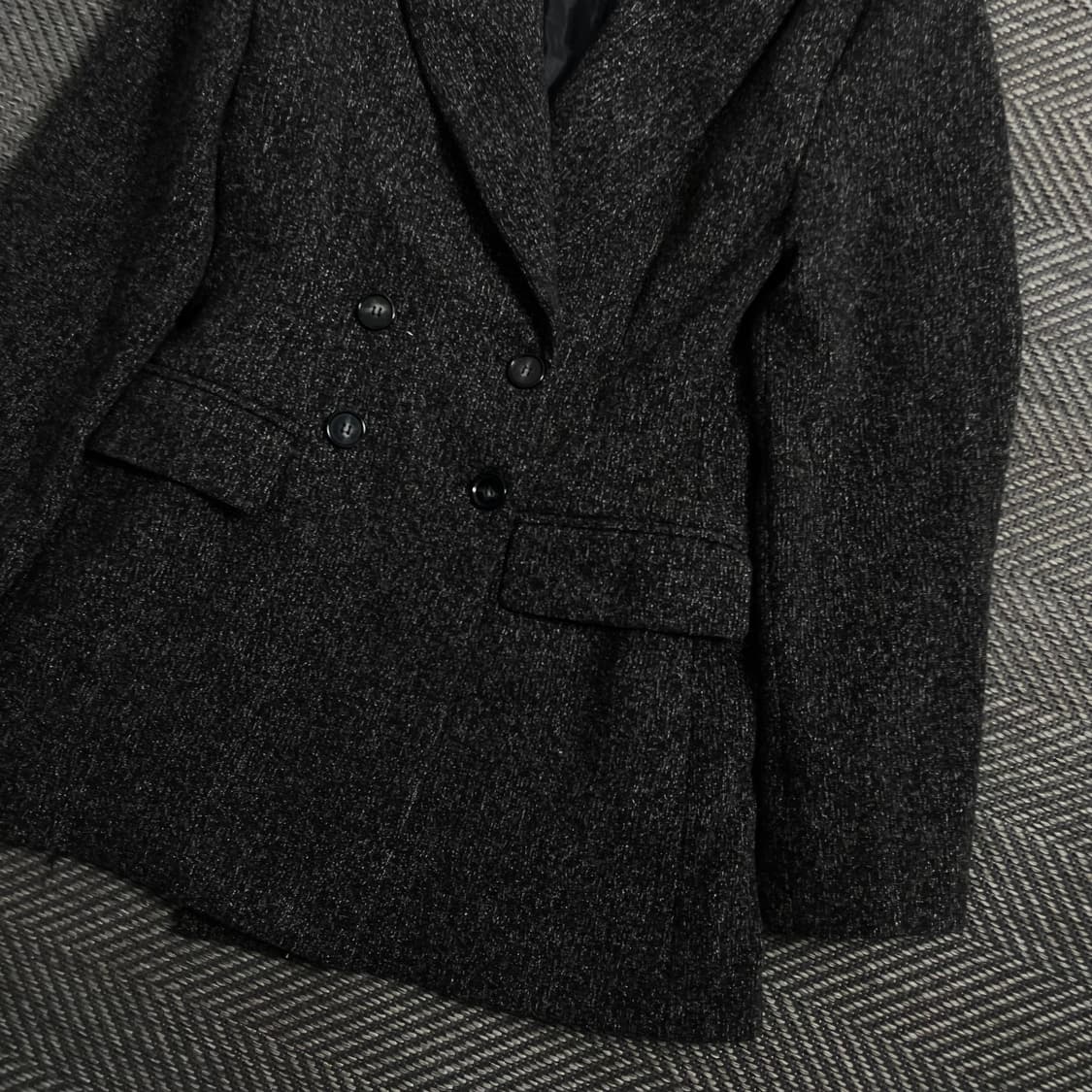 빈티지 우먼스 울 더플 하프 코트o 4188 상품이미지2