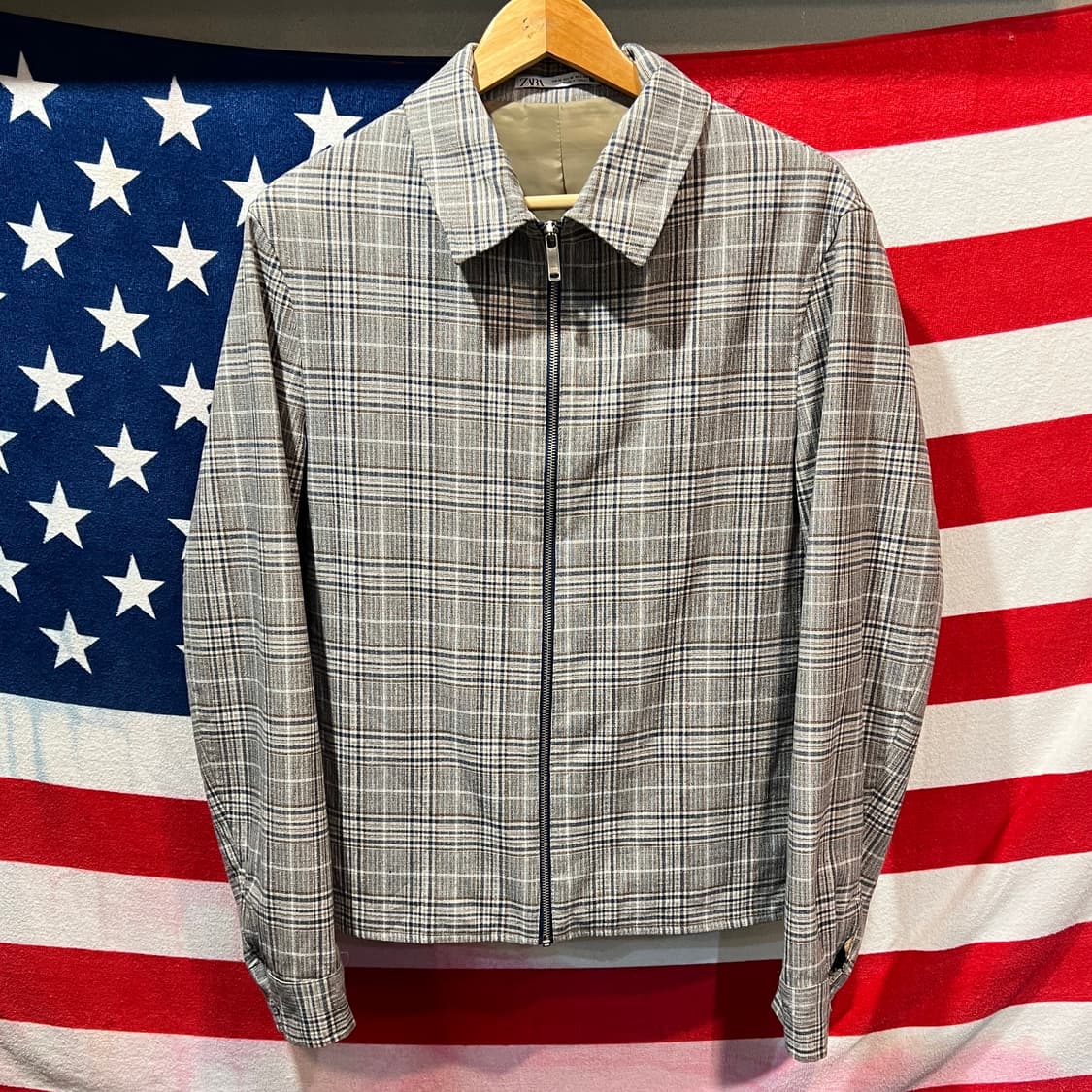 자라 체크 자켓 상품이미지1