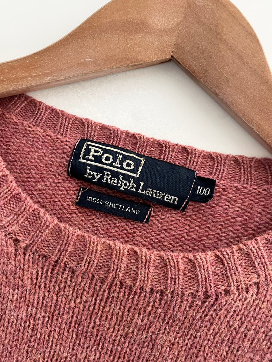 Polo 폴로 랄프로렌 살몬핑크 울 니트 상품이미지7