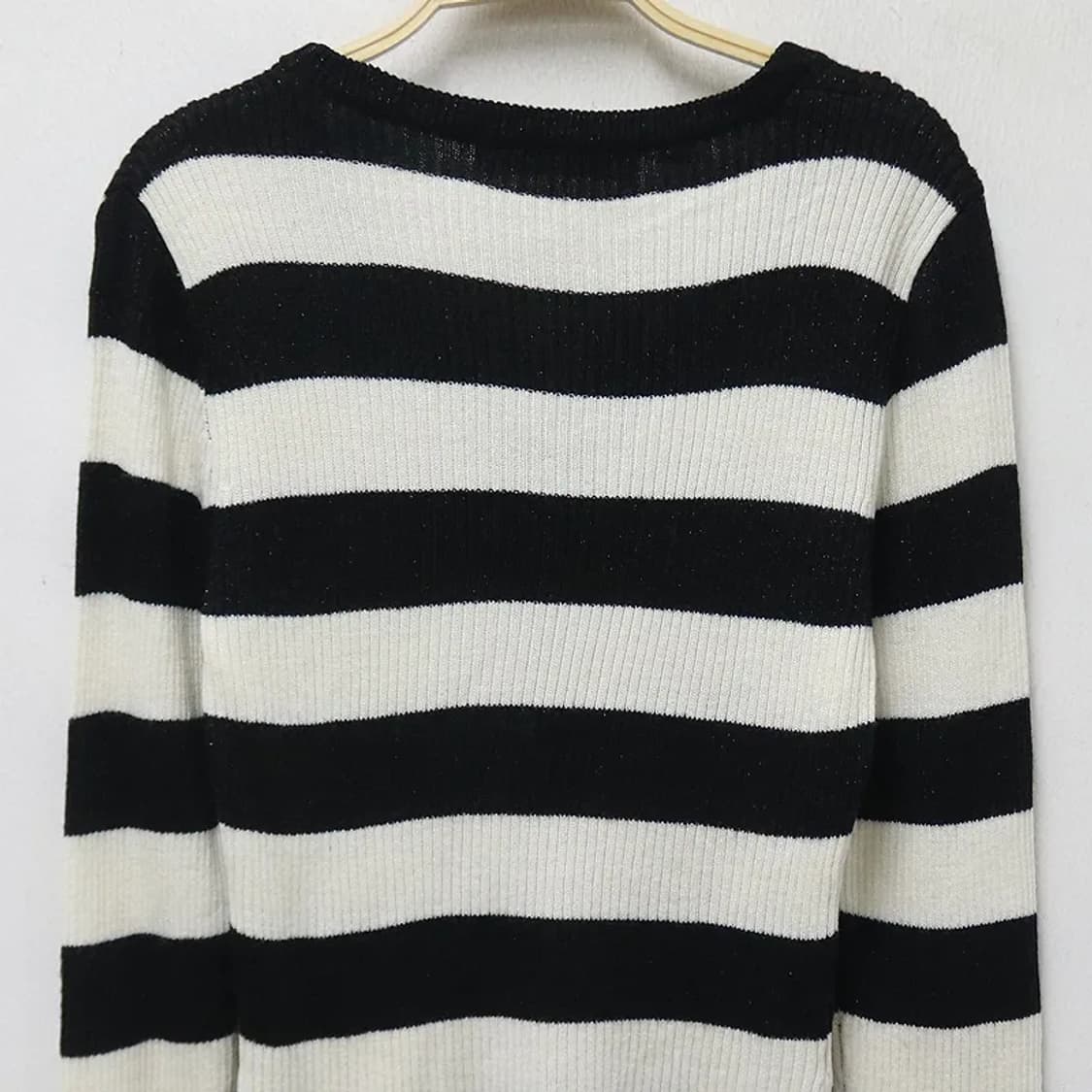 RAIE PA DOU 스트라이프 반 오픈 니트 62287 상품이미지6