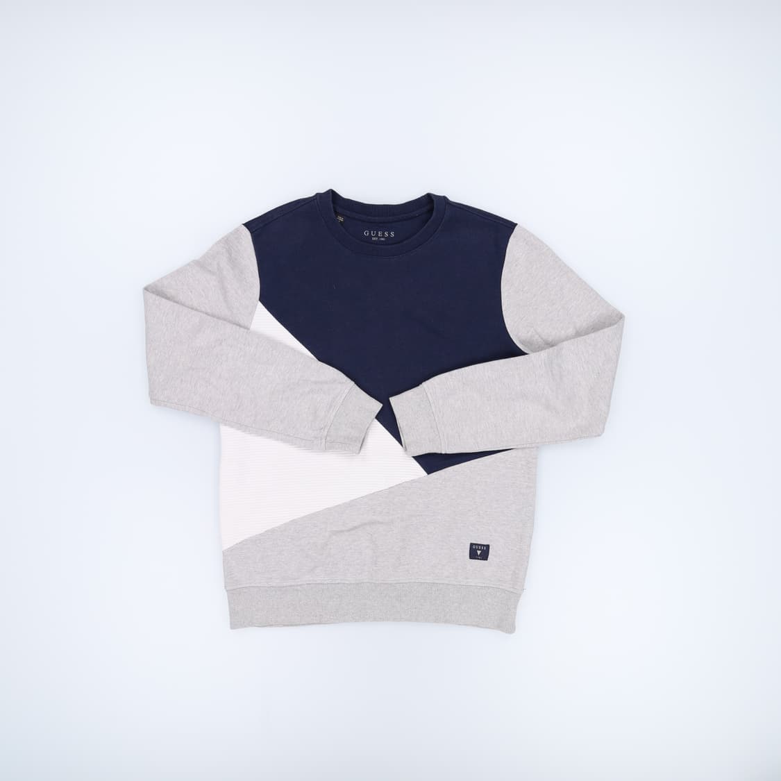 [M] 게스 배색 맨투맨 티셔츠 1103HR1 상품이미지1