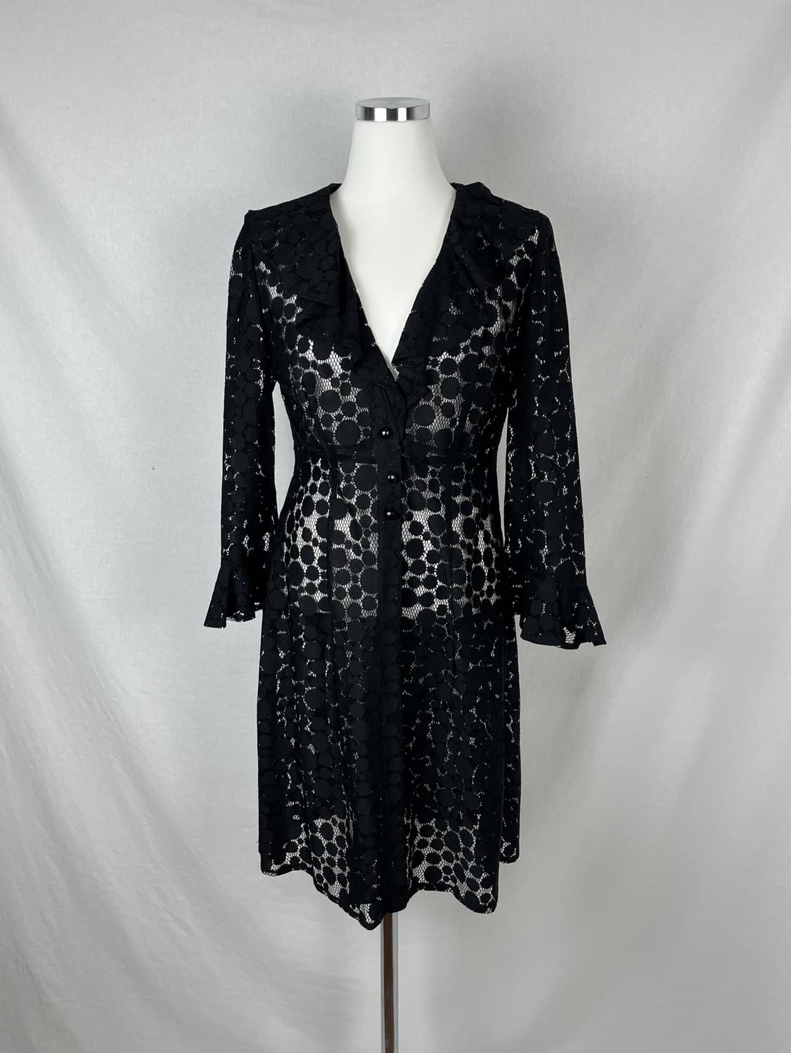 Anna Sui 도트 시스루 롱가디건  상품이미지1