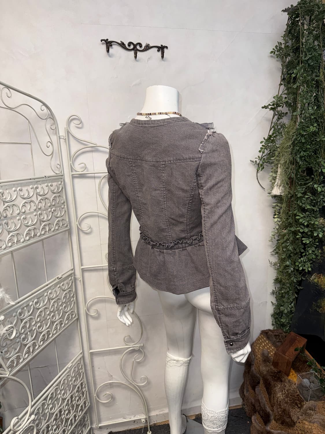 Gray denim fairy beads lace jacket  상품이미지7