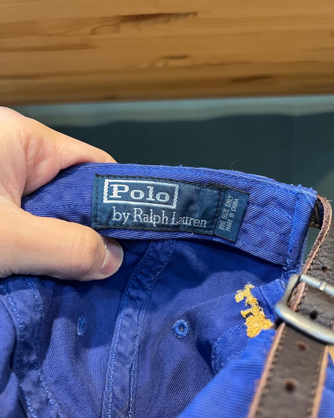 폴로 랄프로렌 자수 볼캡 (레더 스트랩) 상품이미지8