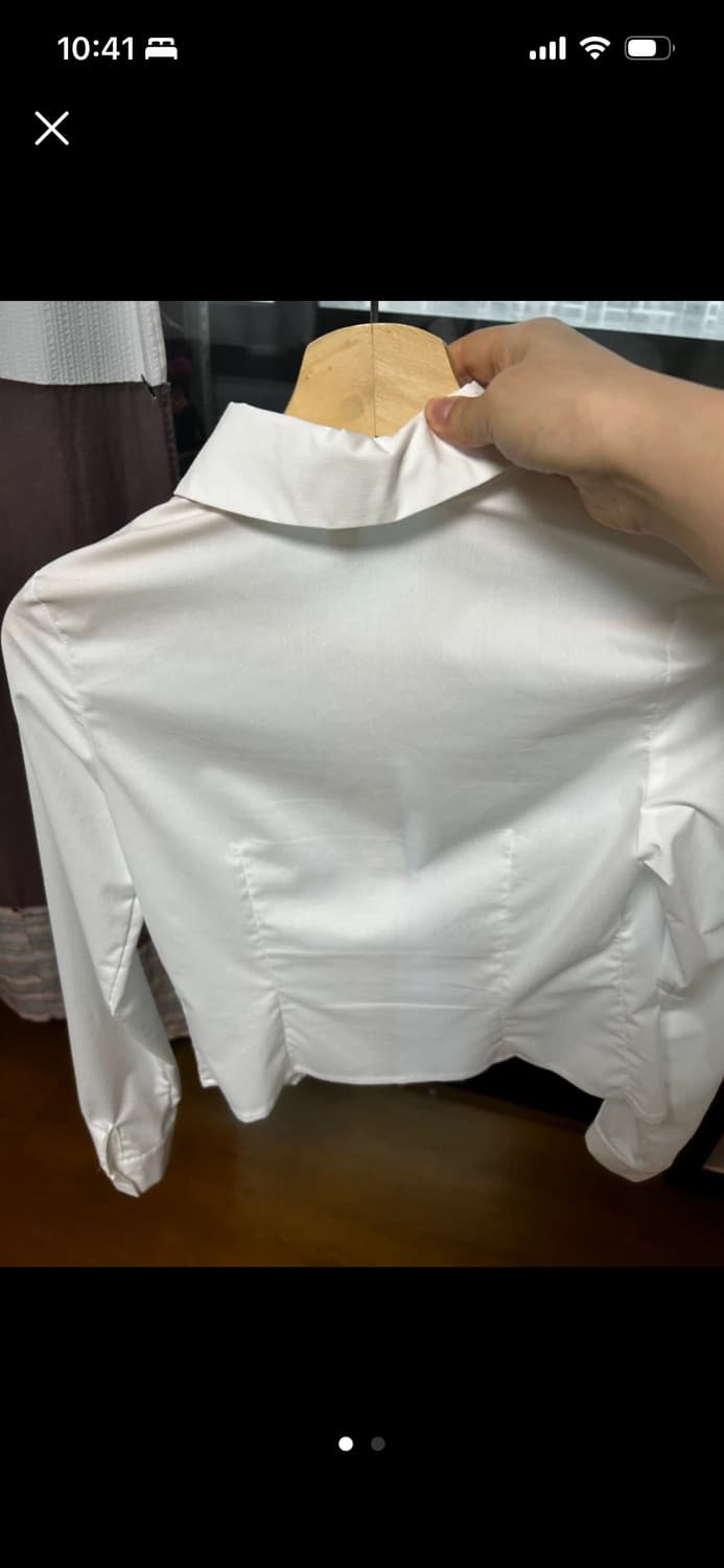 페일제이드 흰색 블라우스 상품이미지2