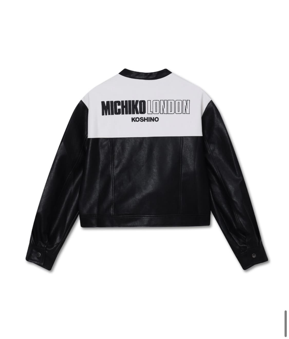 (새상품)미치코런던 크롭 레이싱 가죽자켓 상품이미지4