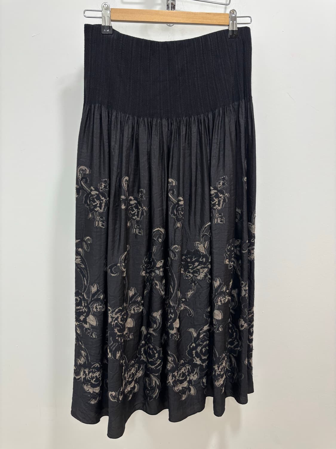 Takeo Nishida 일본 빈티지 장미 링클 스커트 치마 상품이미지8