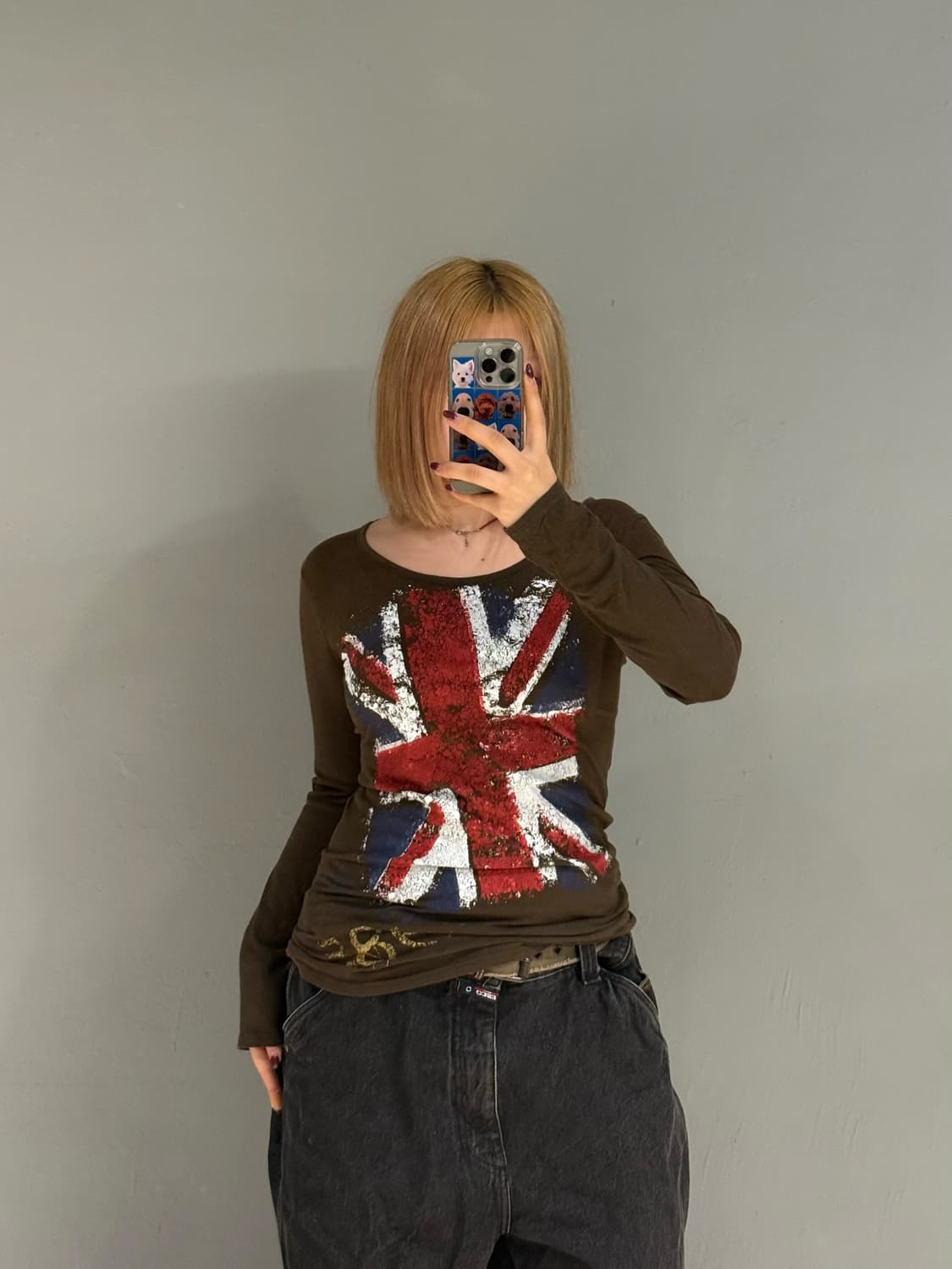 UK flag printing long sleeve 상품이미지1