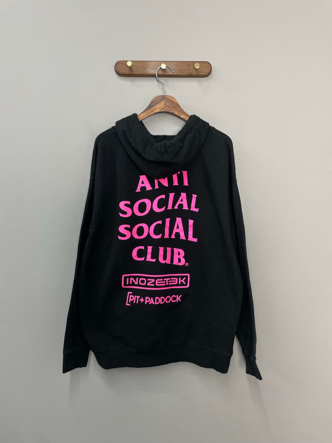 안티소셜소셜클럽 프린팅 블랙 후드티 H2379 상품이미지4