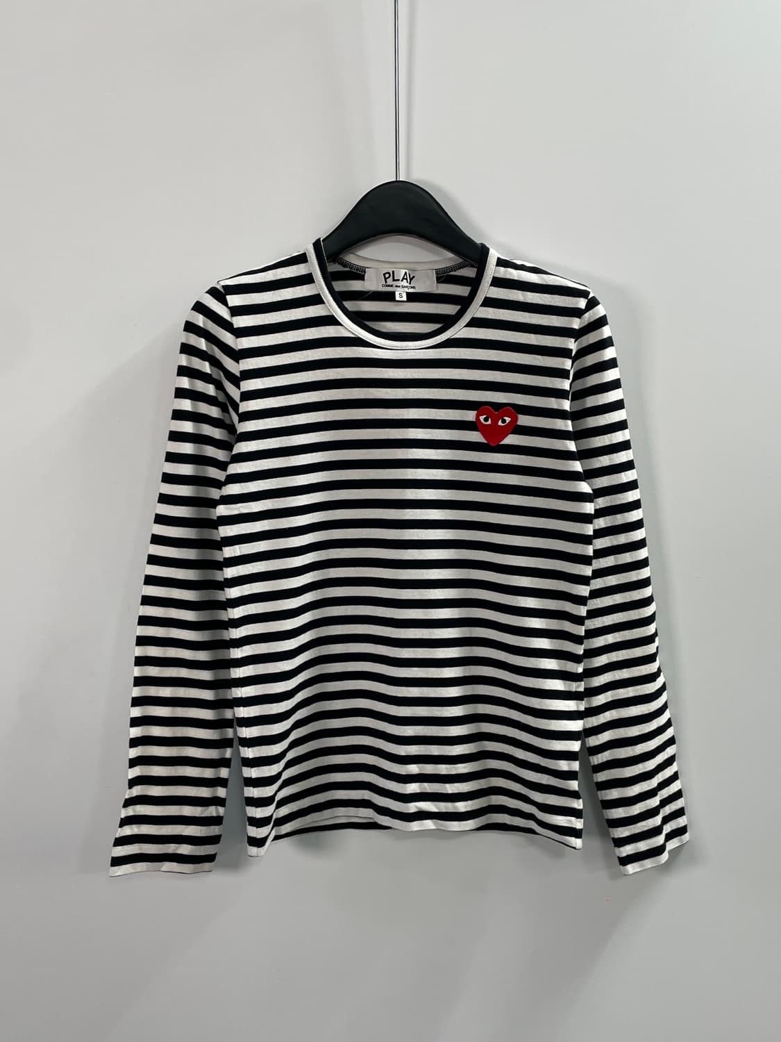 꼼데가르송 우먼스 스트라이프 긴팔티 (on.365) 상품이미지1