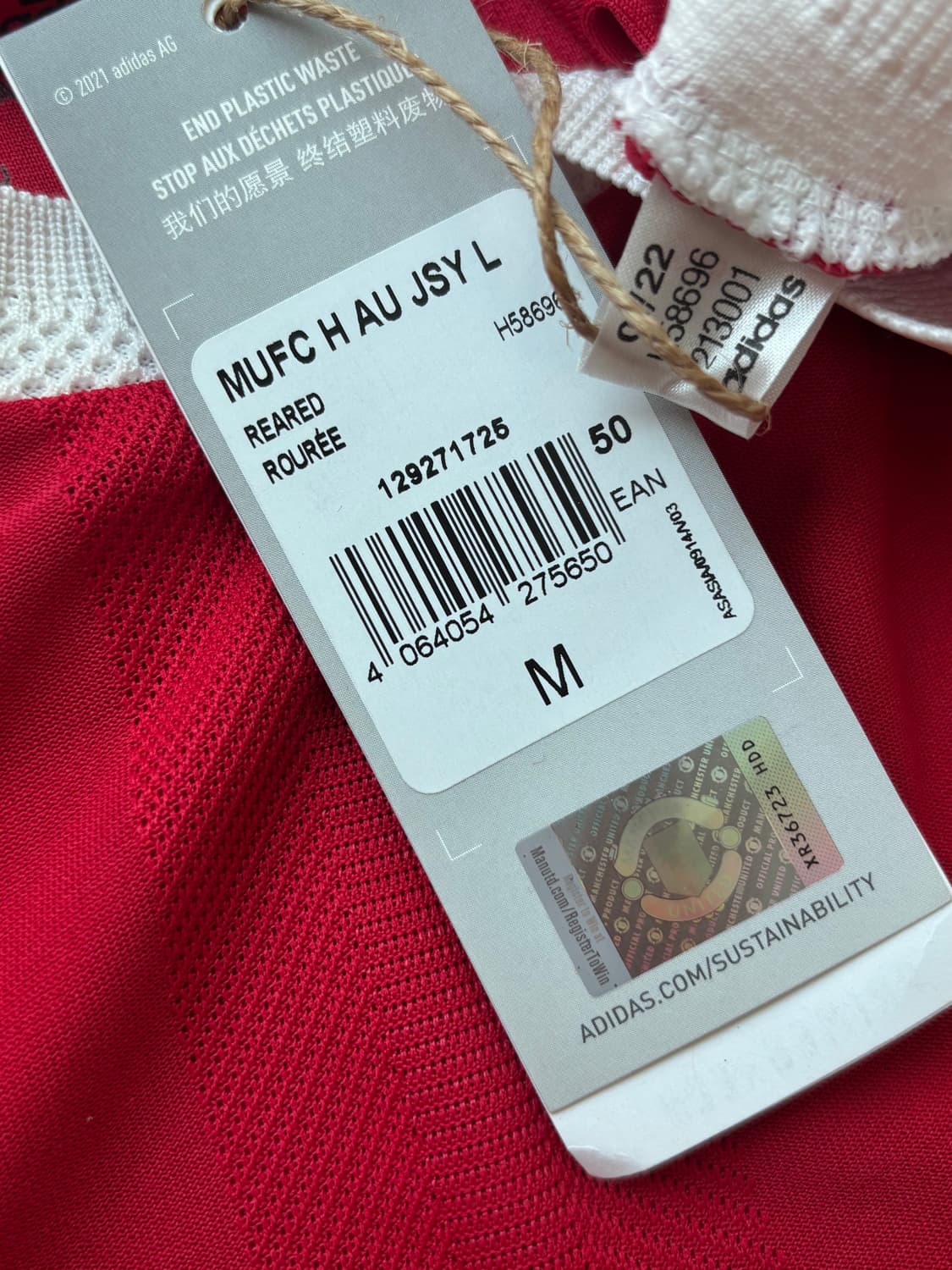 아디다스 21 22 맨체스터 유나이티드 홈 어센틱 긴팔  호날두 유니폼 상품이미지6