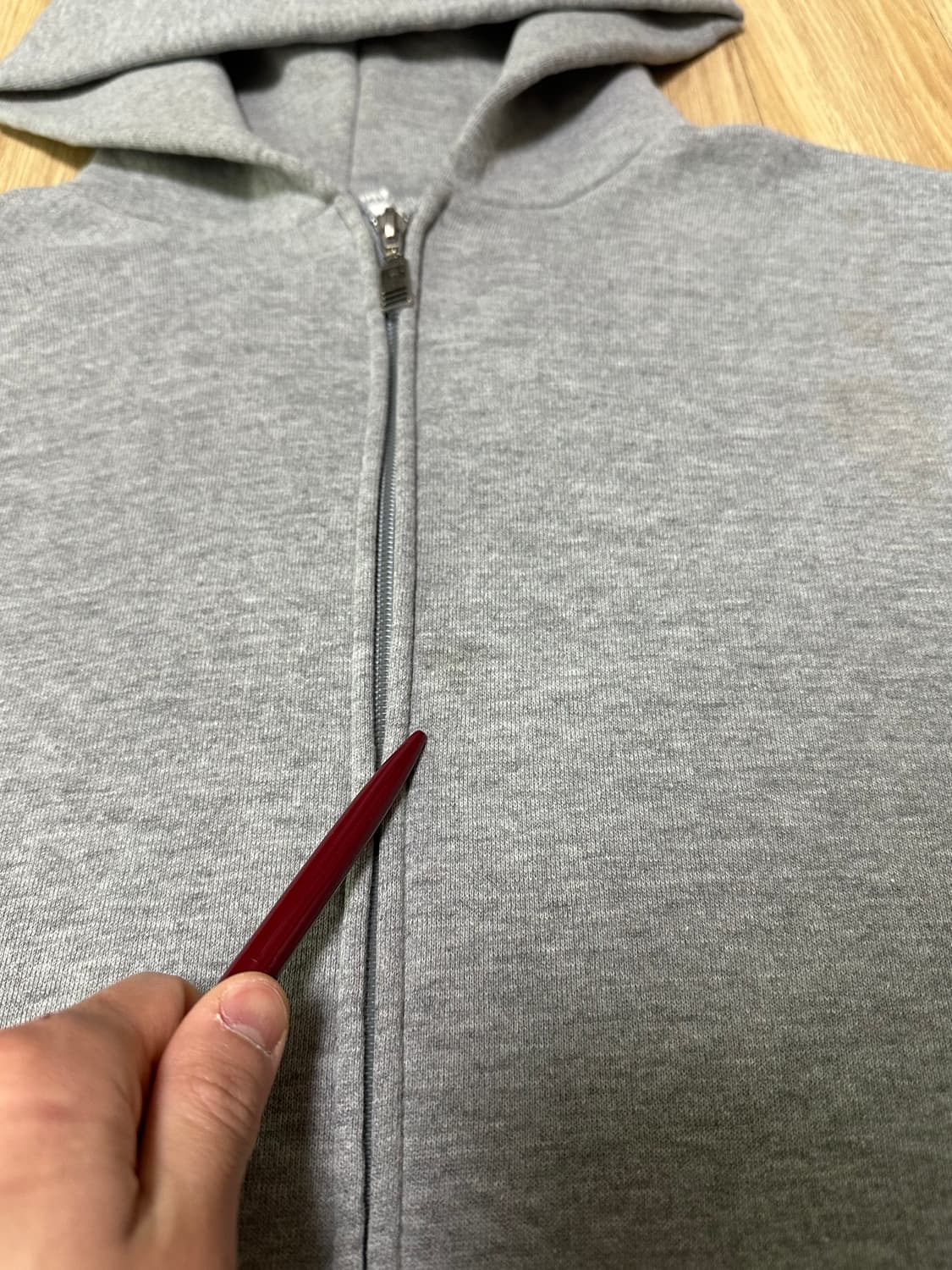 00s 빈티지 러셀 후드집업 그레이 L 상품이미지8