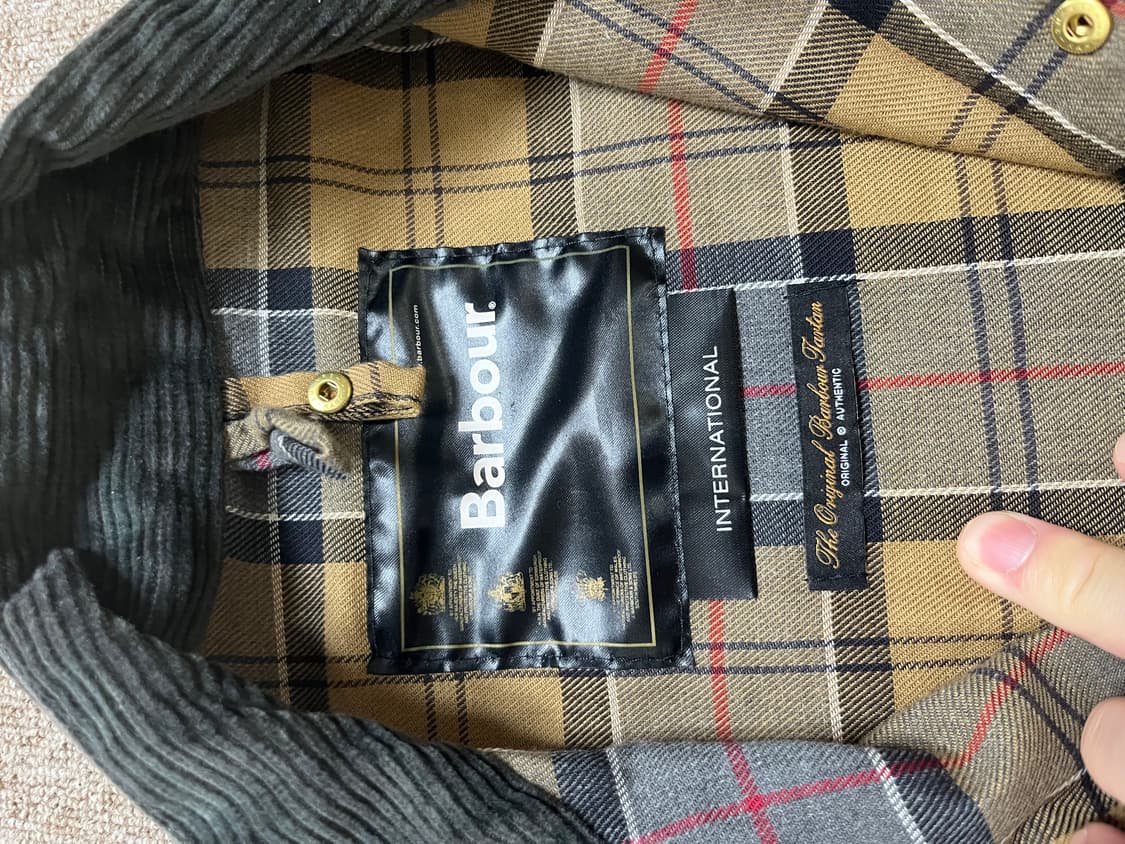 바버 정품 인터내셔널 왁스 자켓 사이즈 40 상품이미지5
