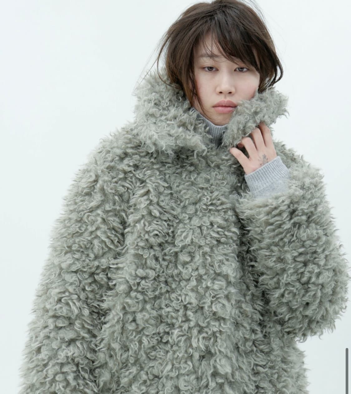 Chiyagi Store Eco Fur jacket MINT 상품이미지1