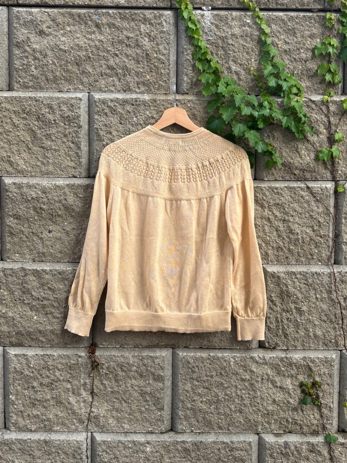 Yellow Jacquard Cardigan 상품이미지2