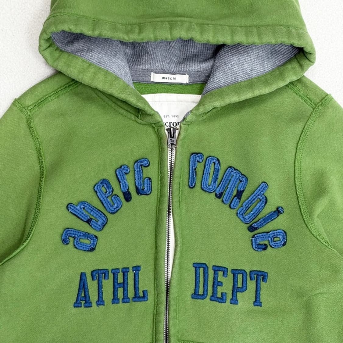 ABERCROMBIE & FITCH 머슬핏 후드 집업 XL 상품이미지3