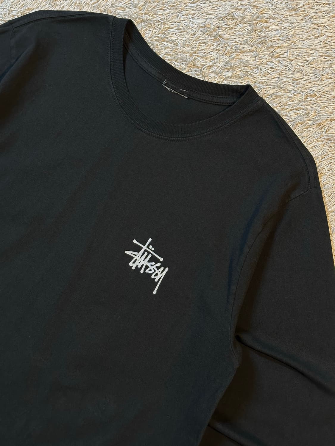 스투시 STUSSY 베이직 로고 롱슬리브 블랙 상품이미지3