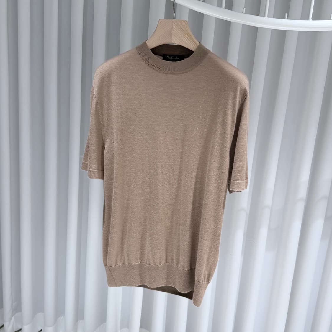 (A+/50) / 로로피아나 캐시미어  실크 반팔 브라운 상품이미지2