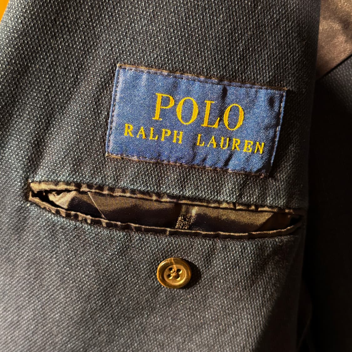 폴로랄프로렌 인디고 코튼 3B 블레이저 자켓 L 데님 상품이미지3