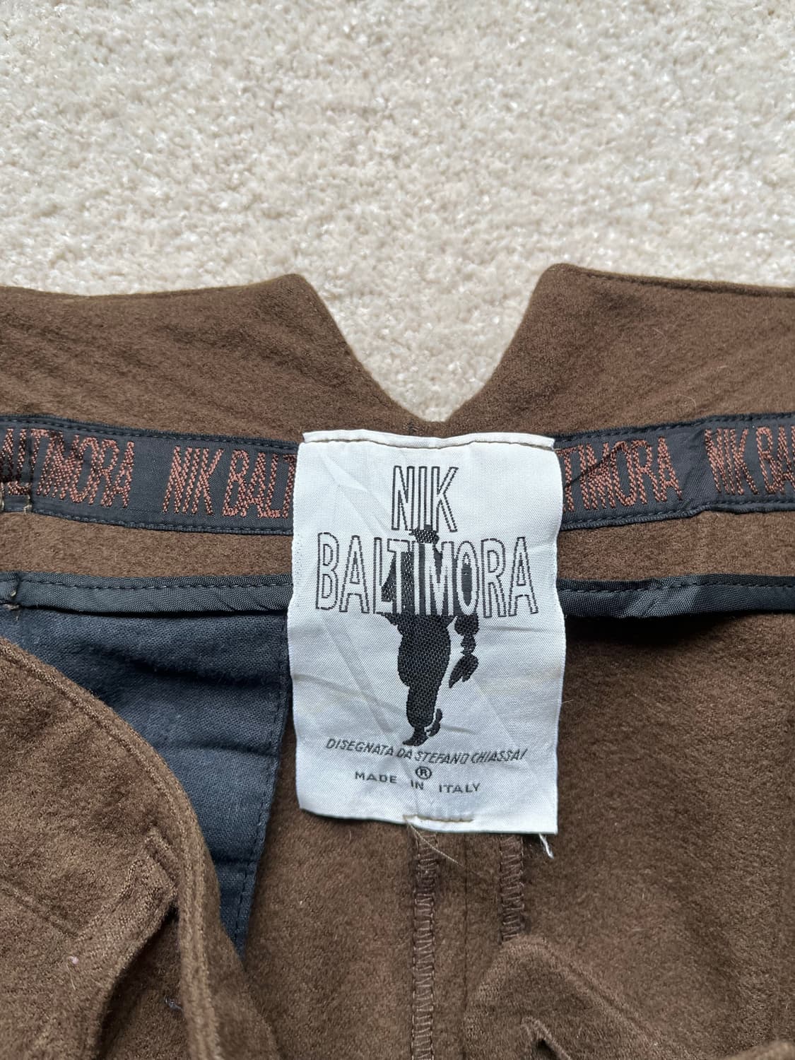 80s 유로피안 울 캐시미어 드레스 워크팬츠 (31-32) 상품이미지4