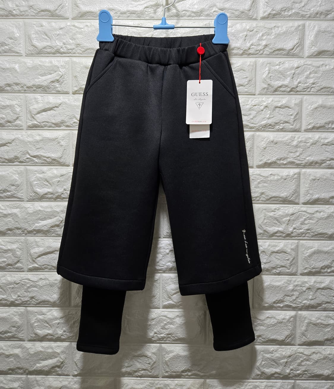 새상품/ 게스 키즈 기모 와이드 팬츠 120 상품이미지1