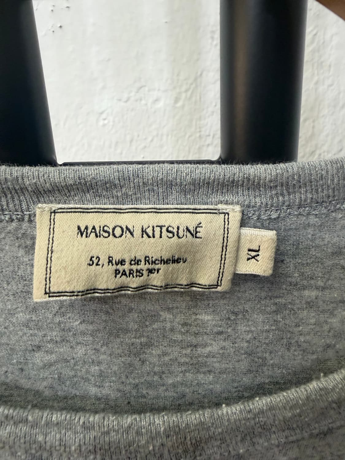 정품) 메종키츠네 남성 폭스 헤드 긴팔티 XL 상품이미지5