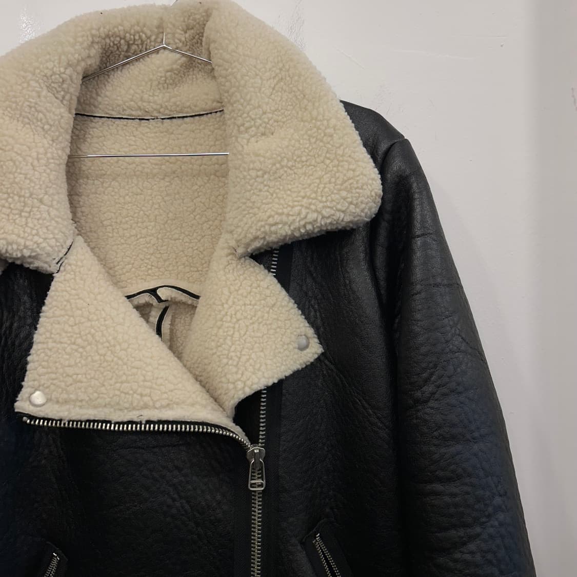 핸드메이드 비건레더 데끼 양털 무스탕 상품이미지1