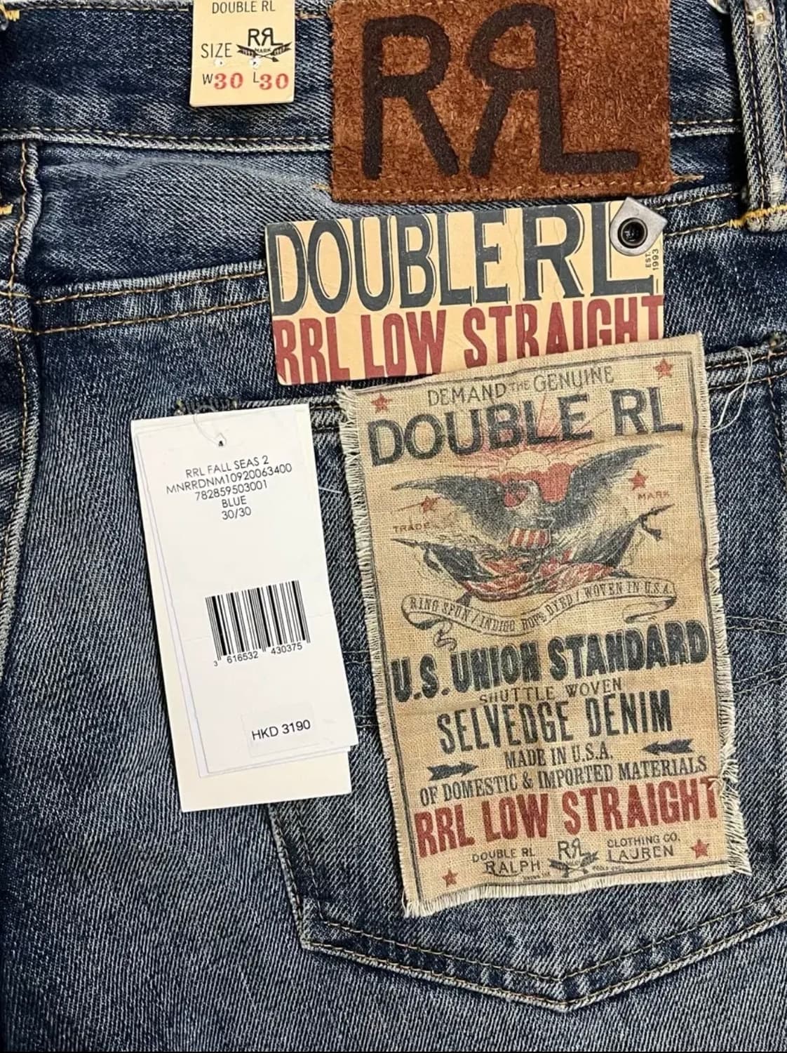 RRL AMERICAN WOVEN SELVEDGE DENIM PANTS 상품이미지4