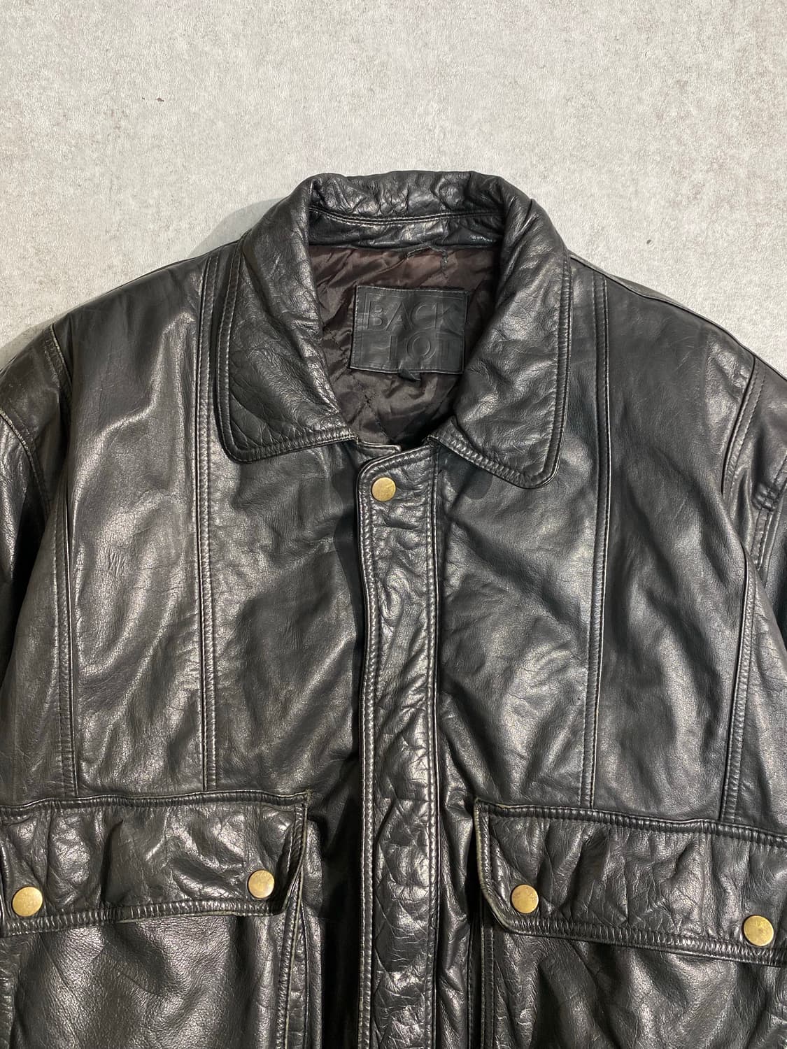 [M] 90s Back Lot 소가죽 A2 레더자켓 상품이미지2