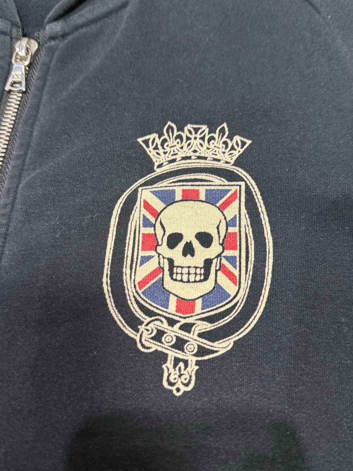 히스테릭 글래머 아카이브 바이커걸 해골 후드 집업 자켓 상품이미지3