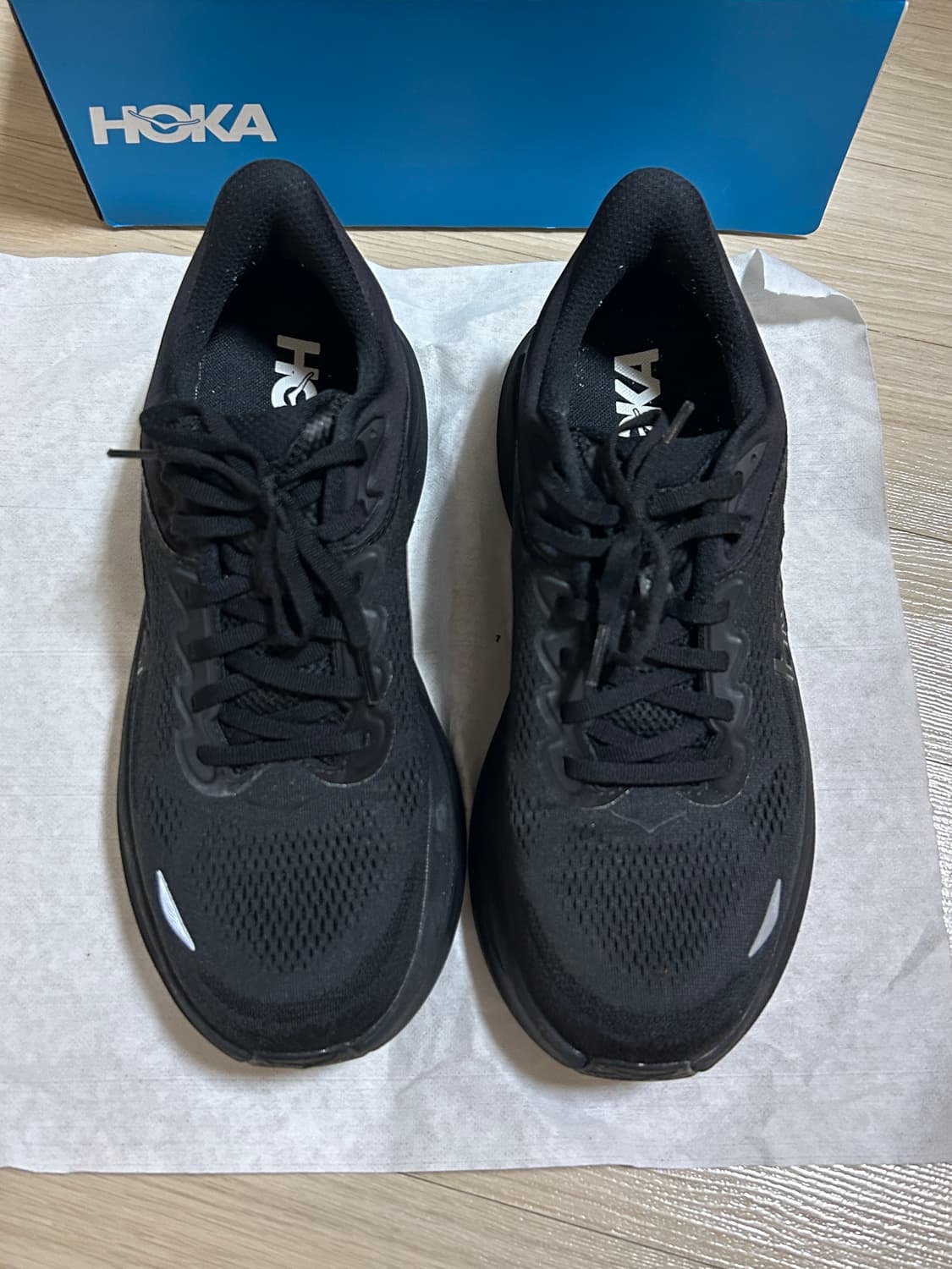 (1회착용) 호카 본디 9 블랙 - 레귤러 [275] 상품이미지1