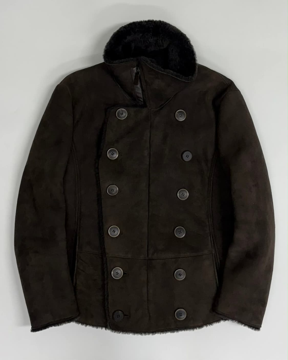 조르지오 아르마니 브레스티드 양가죽 무스탕 자켓 상품이미지3