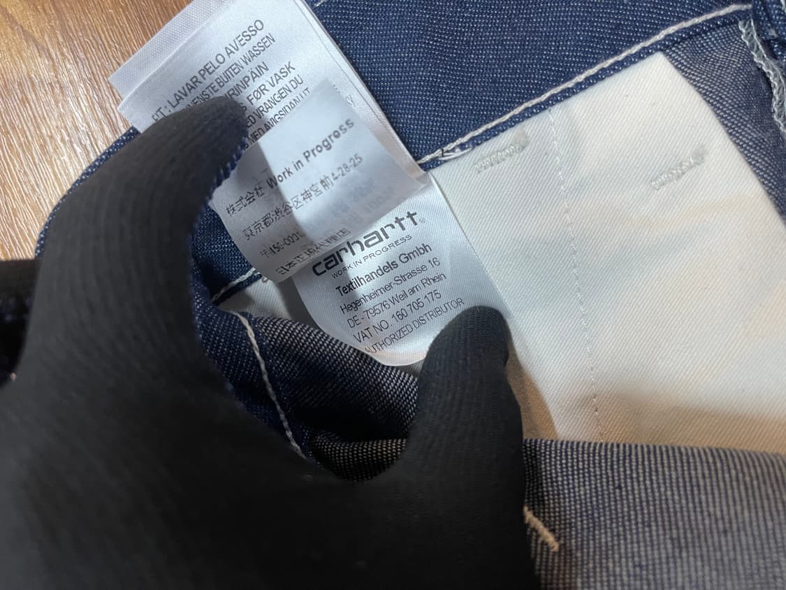 칼하트 WIP 심플 팬츠 28/32 데님 남녀공용 정품 상품이미지8