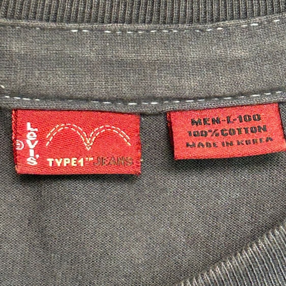 LEVI'S TYPE-1 헨리넥 그런지 롱슬리브 L 상품이미지4