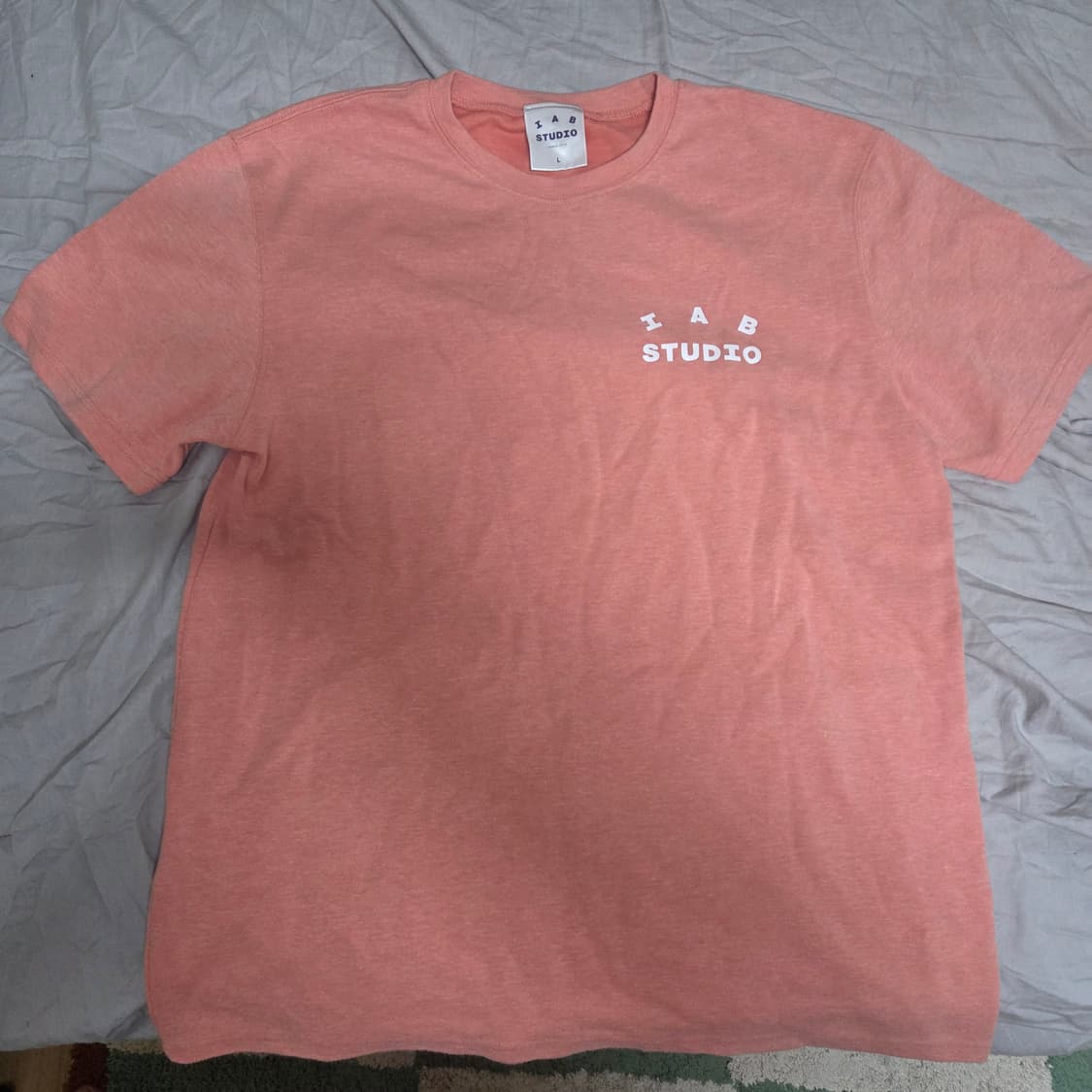 IAB STUDIO Salmon T shirt L size 상품이미지4