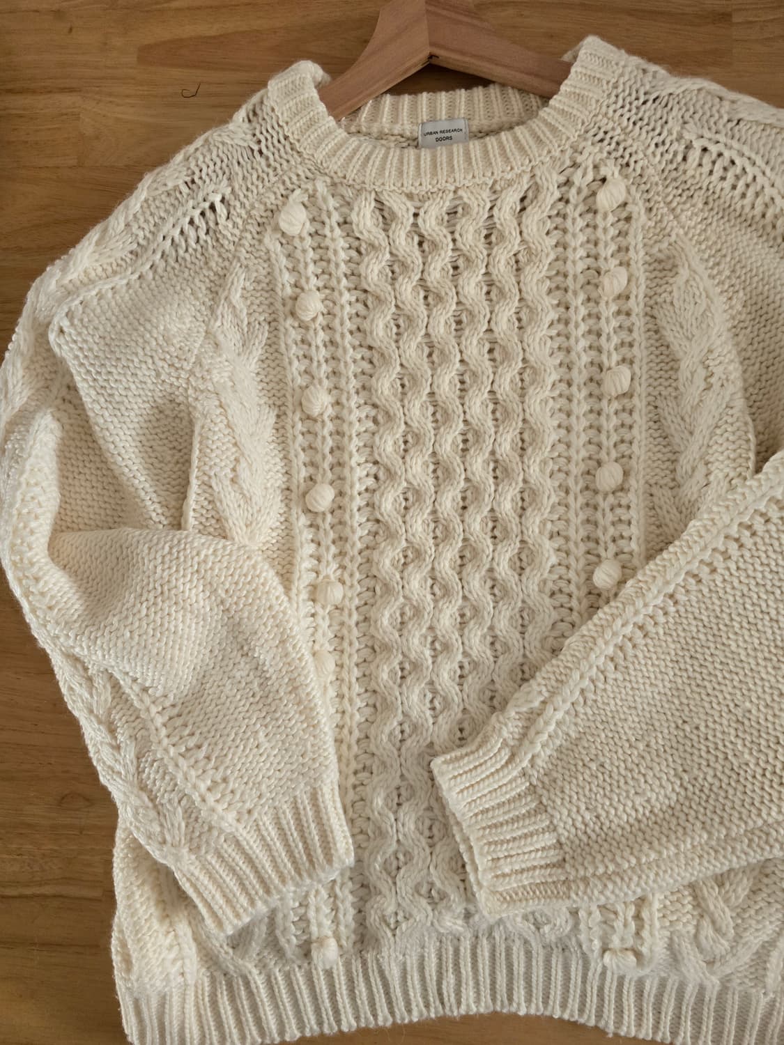 URBAN RESEARCH DOORS 꽈배기 니트 상품이미지1