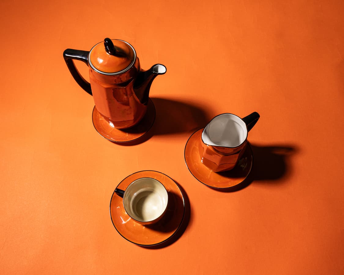 유럽 빈티지 세라믹 커피 세트 상품이미지1