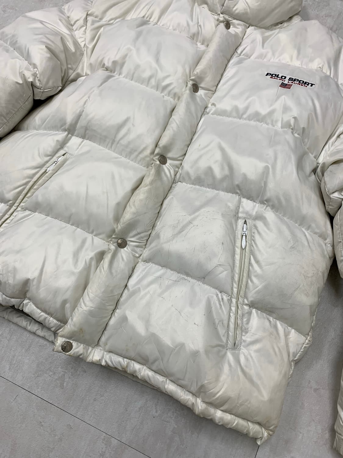 폴로스포츠 화이트 패딩 상품이미지3