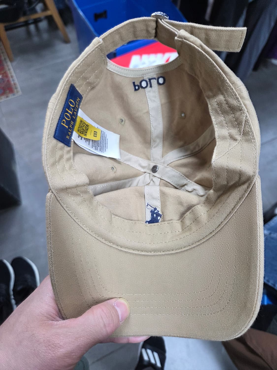 폴로랄프로렌 모자 베이지 프리 상품이미지4