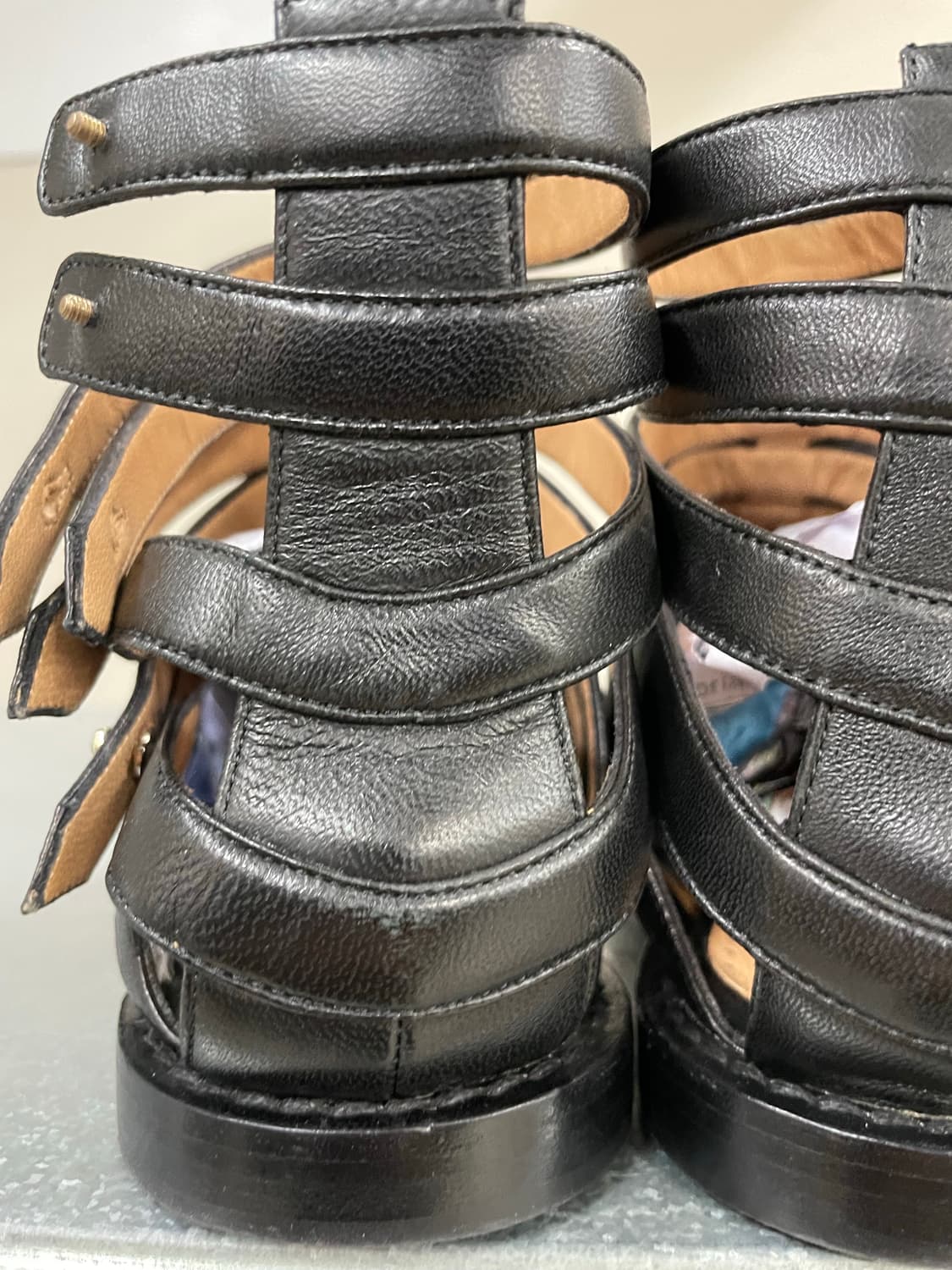 알렉사 와그너 스트랩 샌들 블랙 37.5 상품이미지7