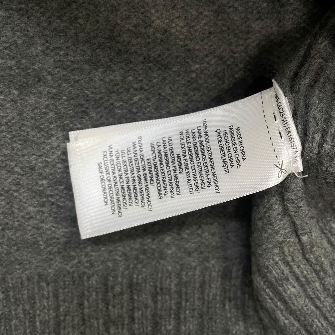 폴로 랄프로렌 빅 포니 3패치 울 니트 집업 그레이 상품이미지4