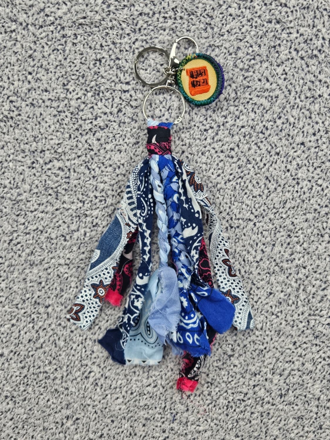 핸드메이드 커스텀 패치 반다나 카라비너 키링 ( OS ) / 11682 상품이미지1