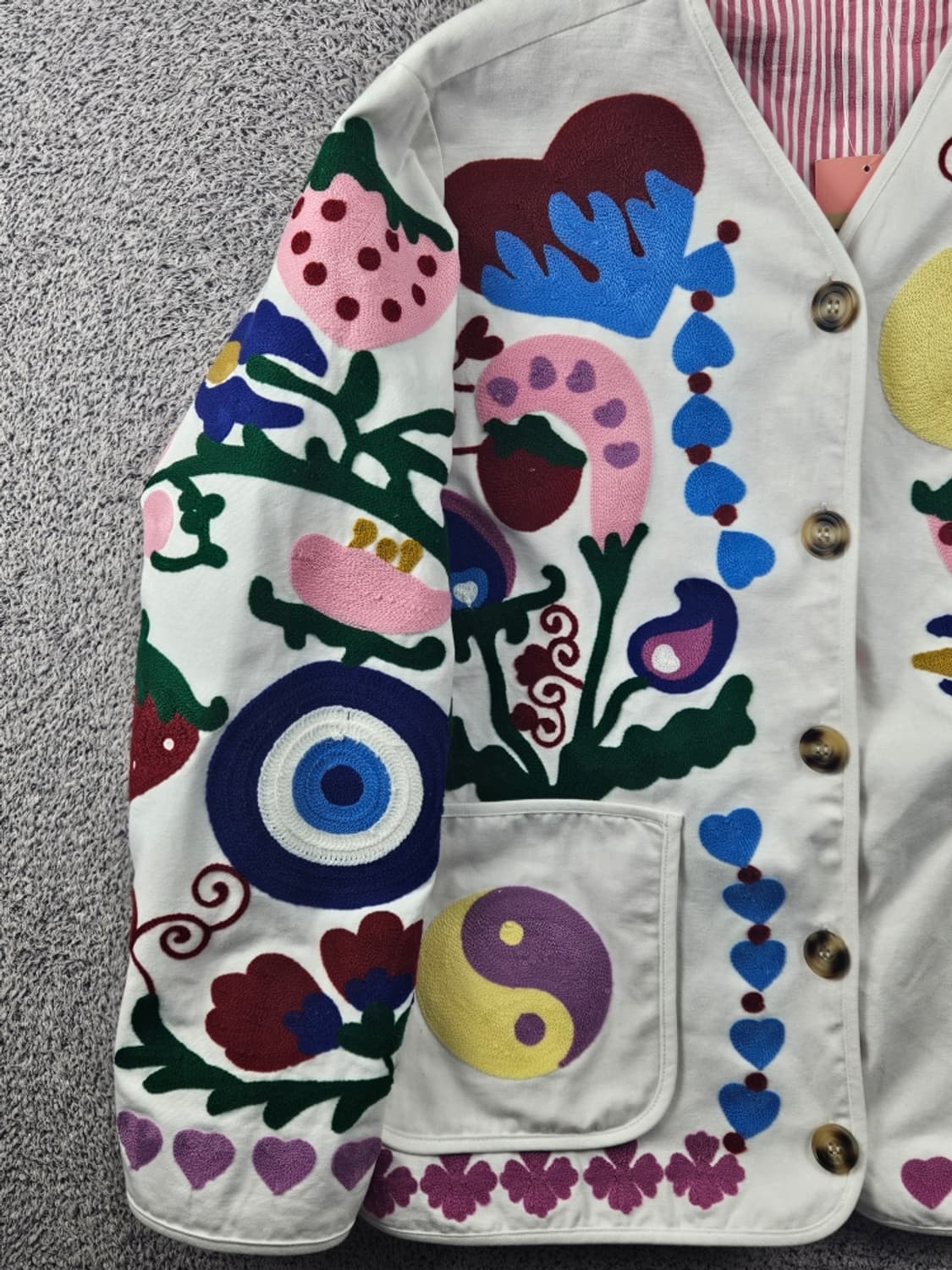 빈티지 플라워 엠브로이드 자켓 ( S ) / 11533 상품이미지6