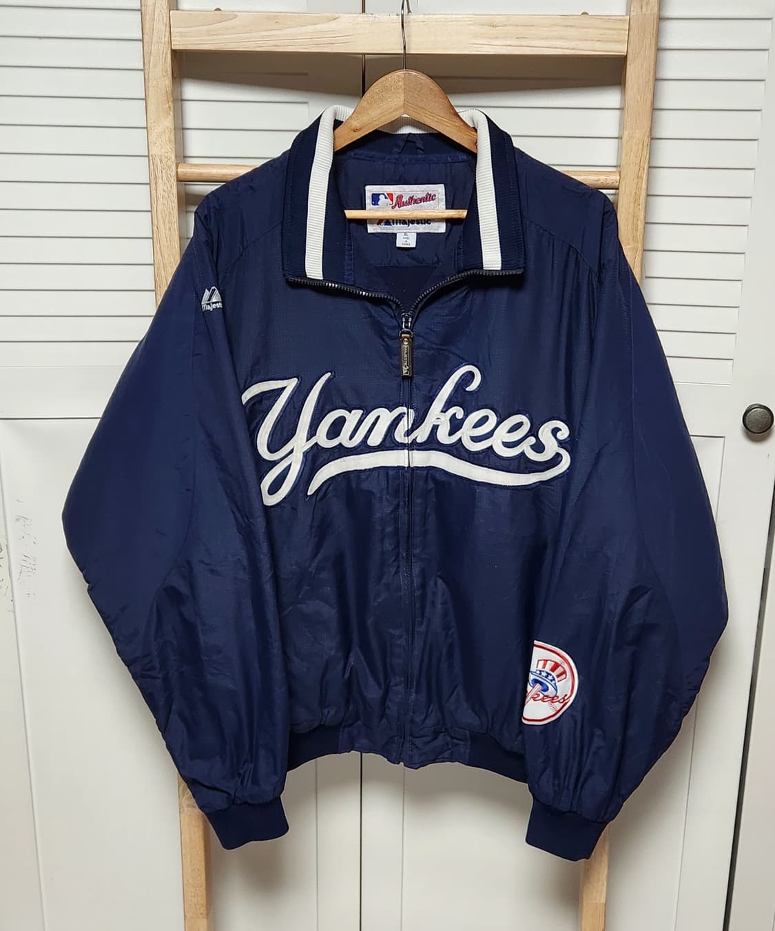 XL 뉴욕 양키스 마제스틱 바시티 스타디움 자켓 상품이미지1