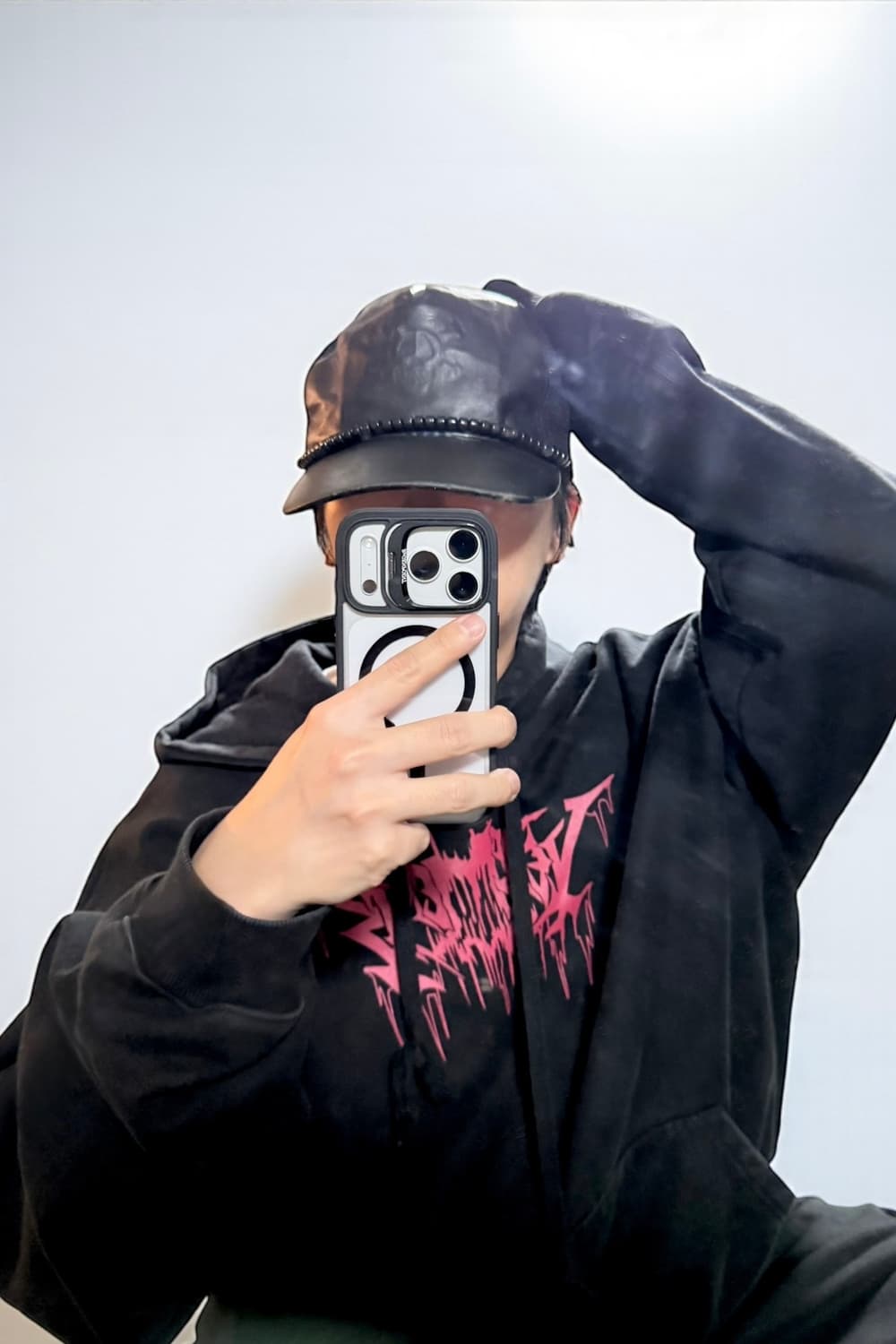 올드 스투시 아카이브 스컬 레더 매쉬 캡 상품이미지2