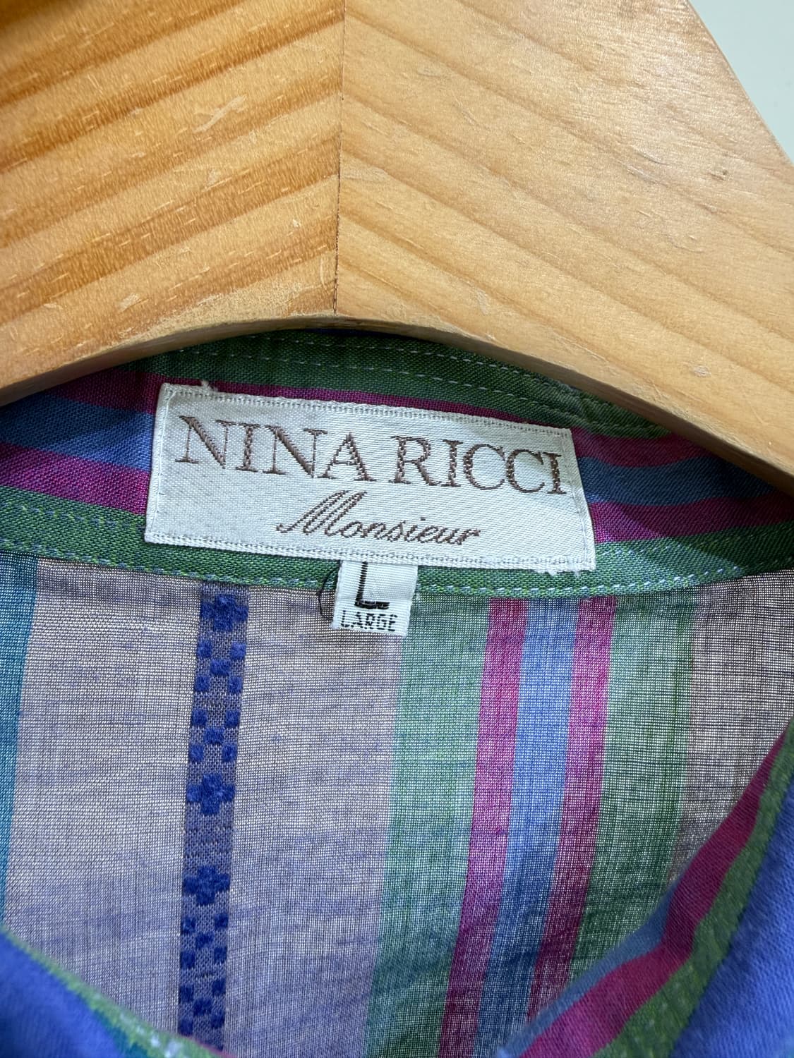 빈티지 NINA RICCI 반팔 셔츠  상품이미지6