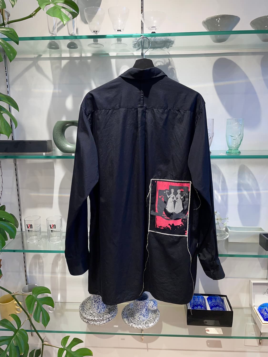 요지야마모토 S’YTE stitched patchwork shirt 상품이미지2