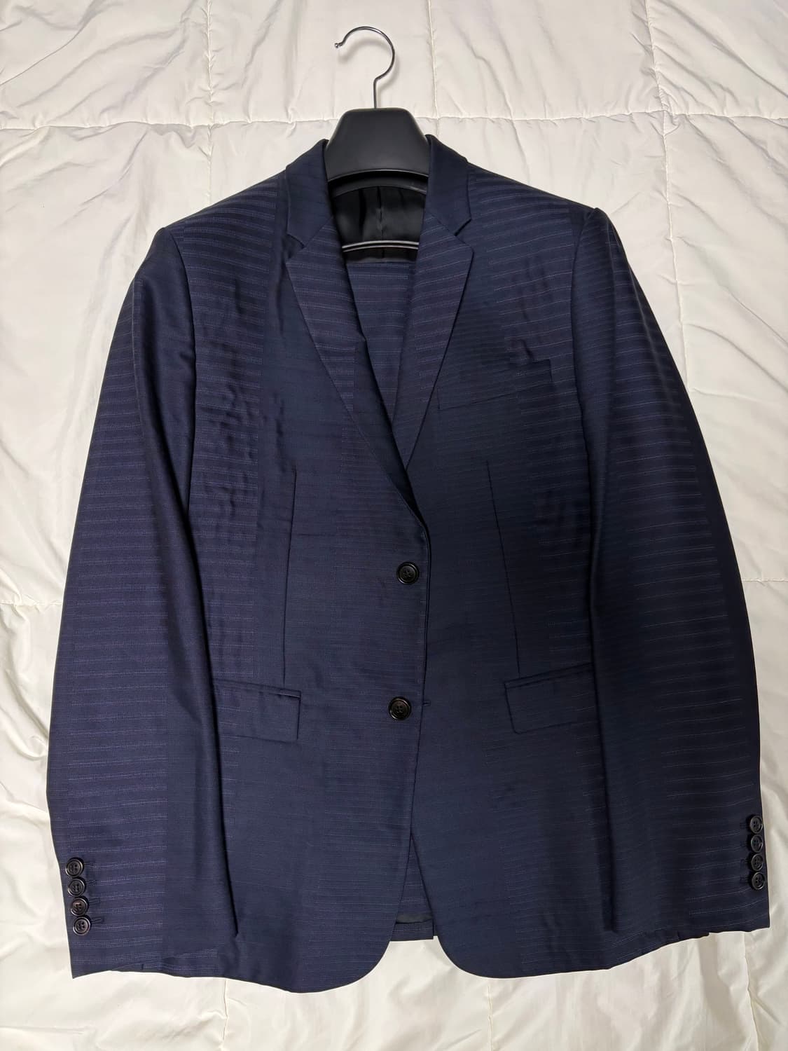 디올옴므 스트라이프 패턴 수트 48 상품이미지1