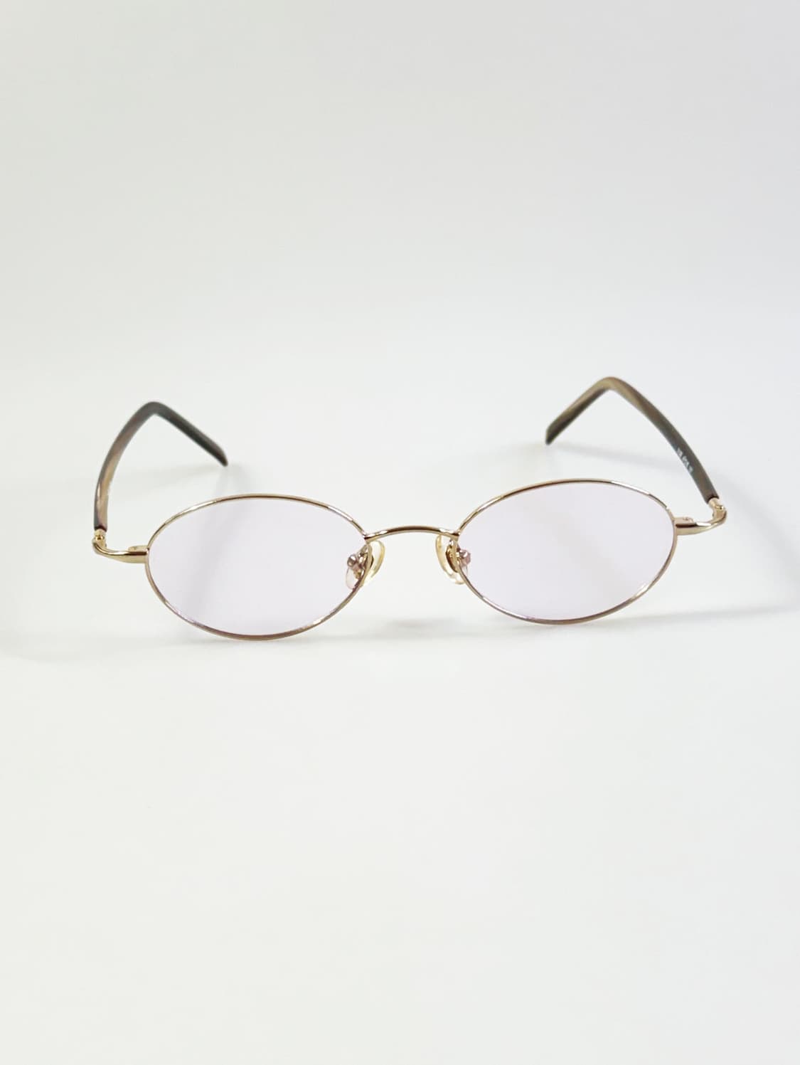 R&B EYEWEAR 골드 슬림 오벌 메탈 빈티지 틴트 안경 상품이미지2