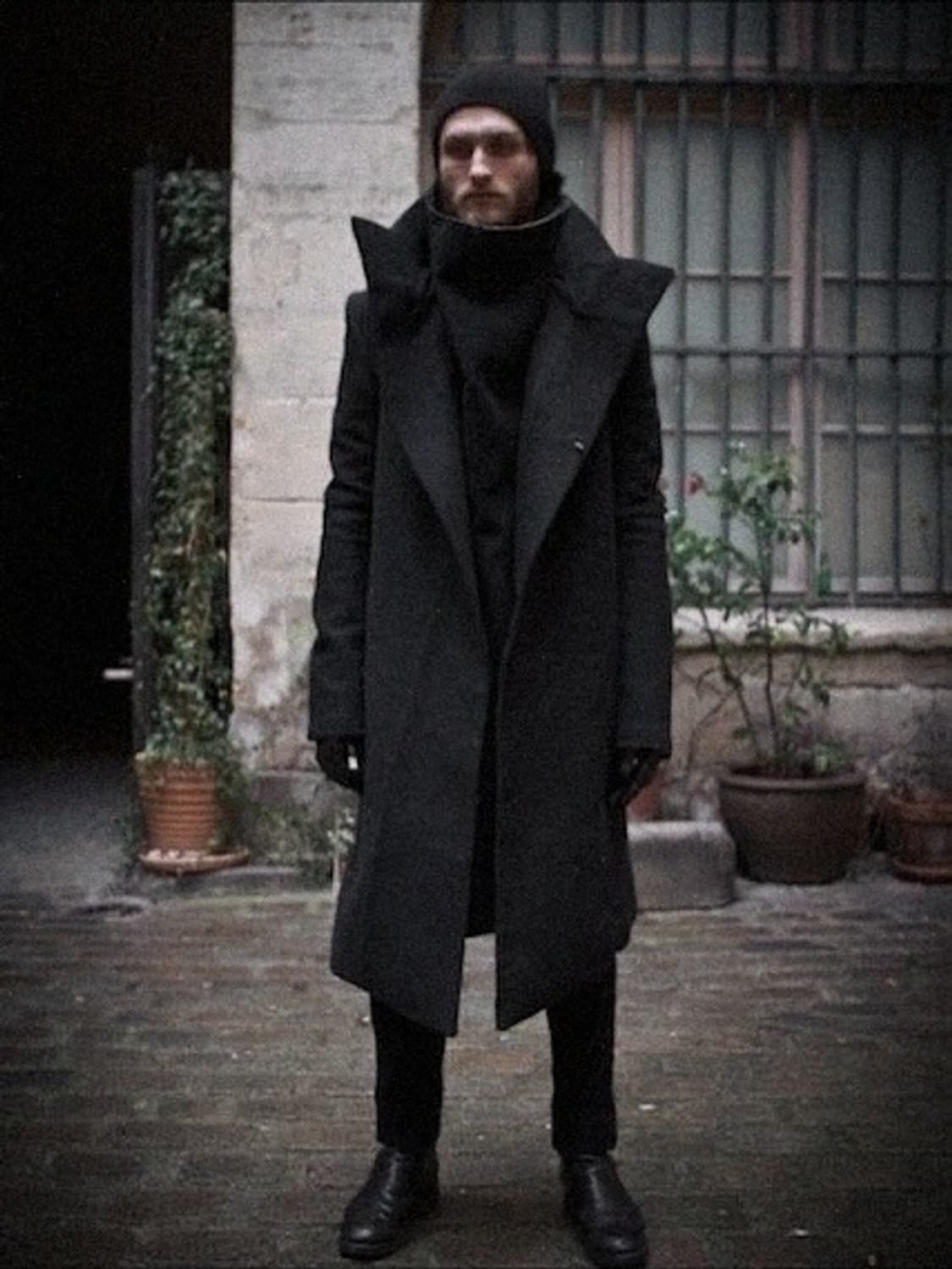 Obscur High-Neck Wool Coat 상품이미지1
